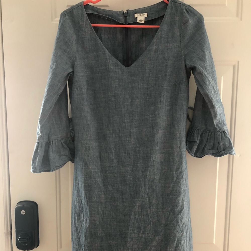 J Crew Denim Dress Size 00 Great Condition